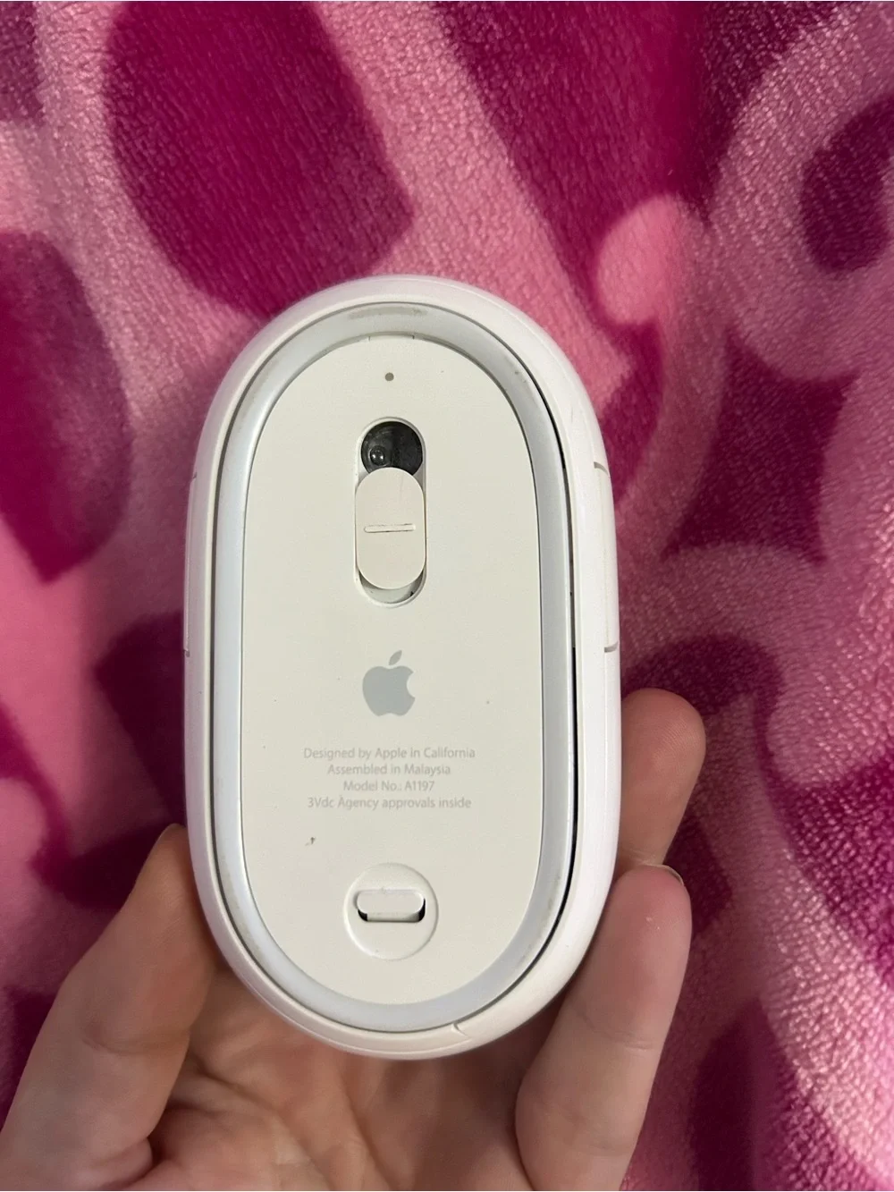 Apple White Magic Mouse (Bottom View)